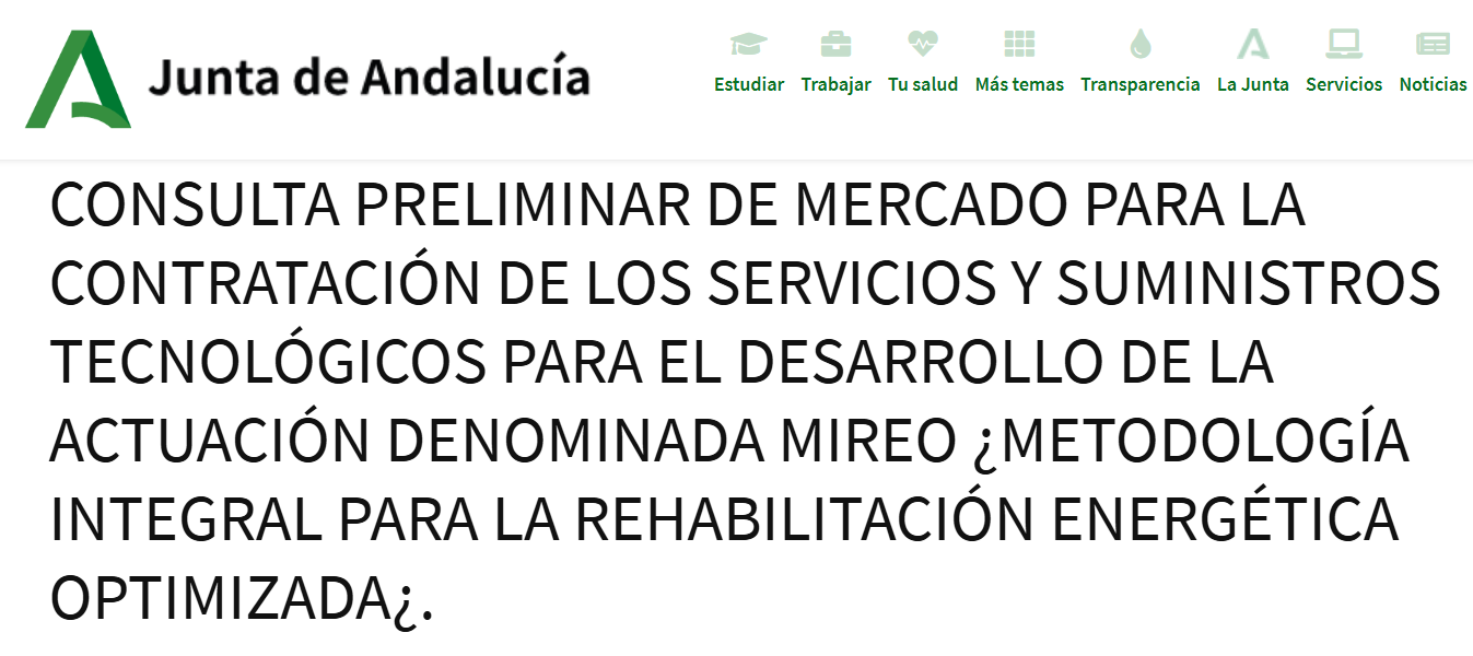 CPM PARA LA CONTRATACIÓN DE LOS SERVICIOS Y SUMINISTROS TECNOLÓGICOS PARA EL DESARROLLO DE LA ACTUACIÓN DENOMINADA MIREO. ¿METODOLOGÍA INTEGRAL PARA L
